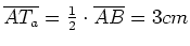 $ \overline{AT_a}=\frac{1}{2}\cdot{}\overline{AB}=3cm$