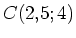 $ C(2,5; 4)$