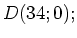 $ D(34; 0);$