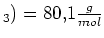 $ _3)=80,1\frac{g}{mol}$