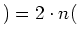 $ )=2\cdot{}n($