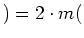 $ )=2\cdot{}m($