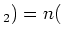 $ _2)=n($