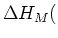 $ \Delta H_M($