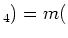 $ _4)=m($